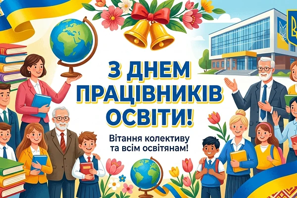 Вітання директора коледжу з Днем працівників освіти!
